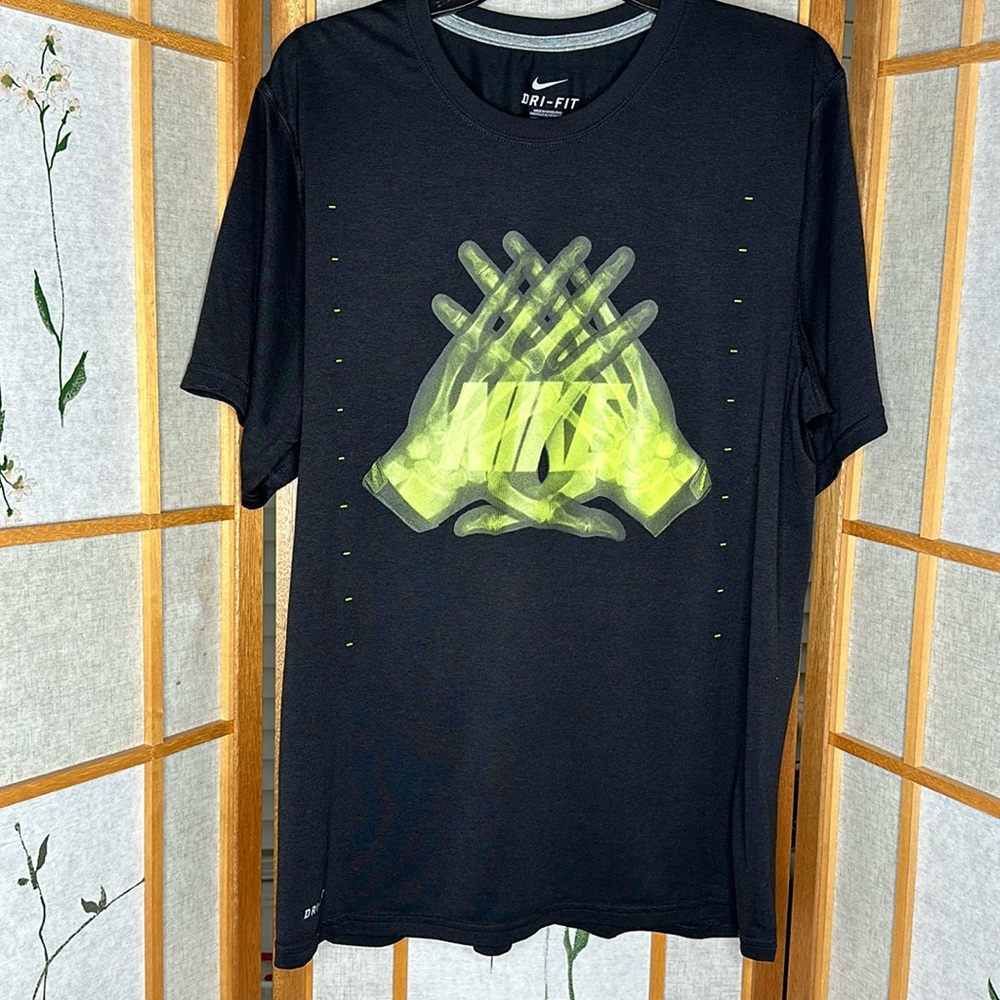 Nike Dri-Fit X-Ray Glow in the dark Neon Hands Shirt Black (Size: L)